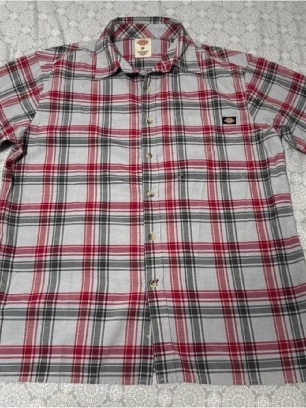 Dickies Plaid Button Down Shirt